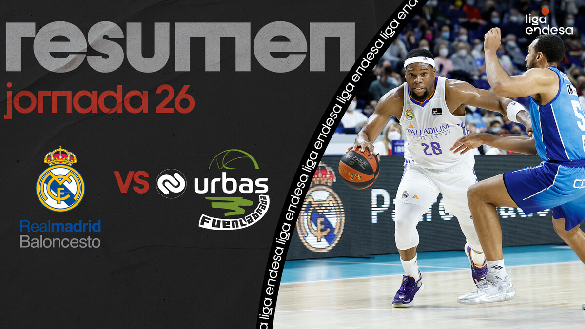 Resumen Real Madrid 92 - Urbas Fuenlabrada 77 (J26)