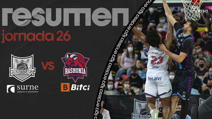 Resumen Surne Bilbao Basket 62 - Bitci Baskonia 90 (J26)