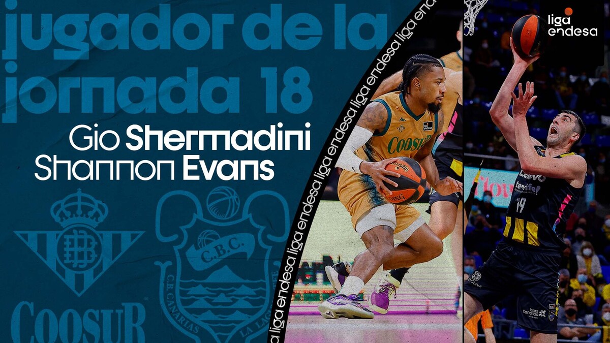 Evans y Shermadini, Jugadores Jornada 18