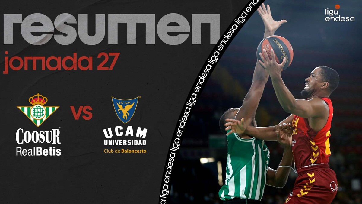 Resumen Coosur Betis 84 - UCAM Murcia 93 (J27)