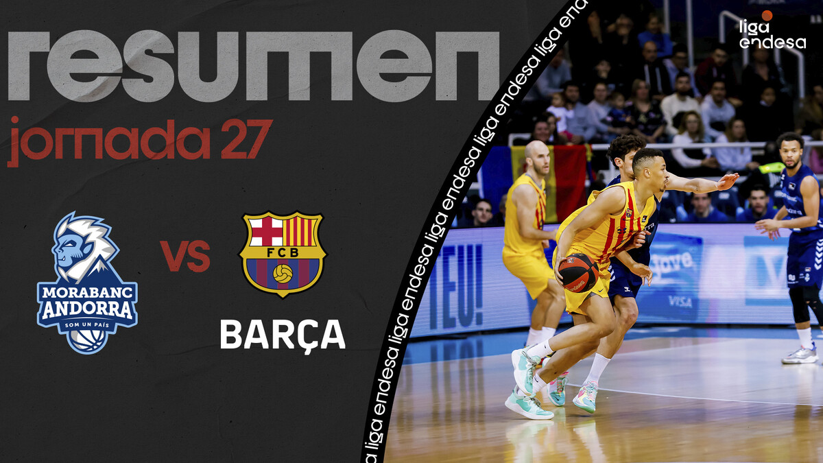 Resumen MoraBanc Andorra 74 - Barça 86 (J27)