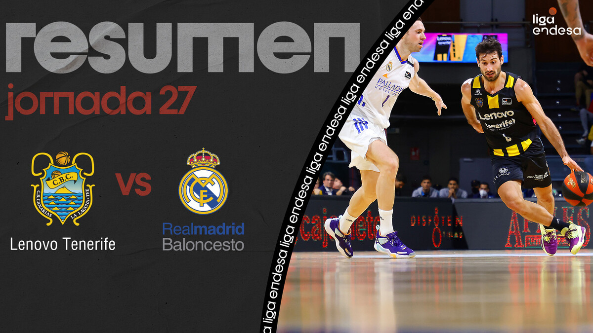 Rsumen Lenovo Tenerife 72 - Real Madrid 59 (J27)