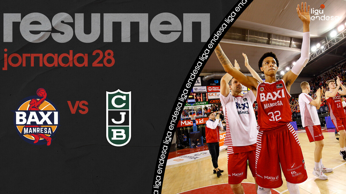 Resumen BAXI Manresa 95 - Joventut Badalona 91 (J28)