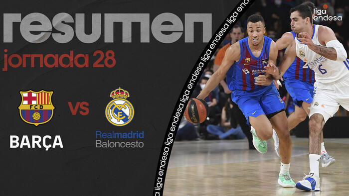 Resumen Barça 108 - Real Madrid 97 (J28)