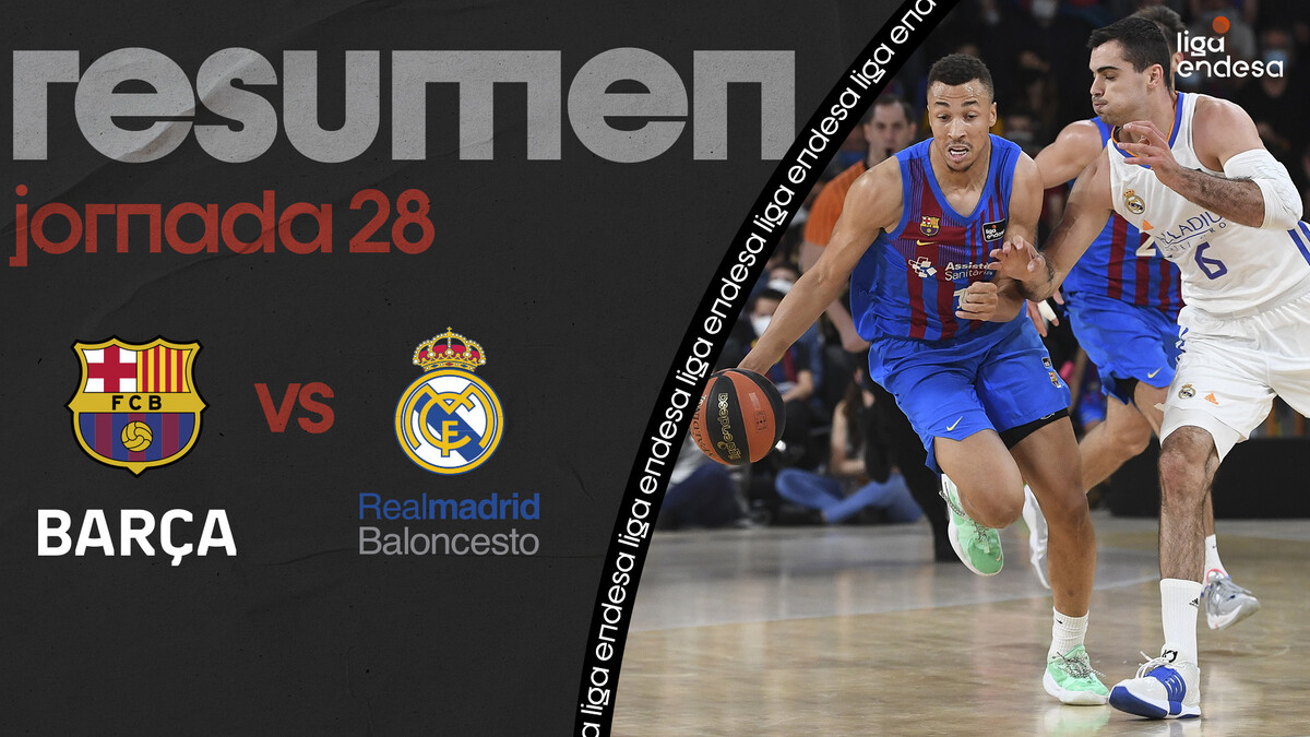 Resumen Barça 108 - Real Madrid 97 (J28)