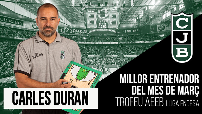 Carles Duran, Mejor Entrenador de marzo