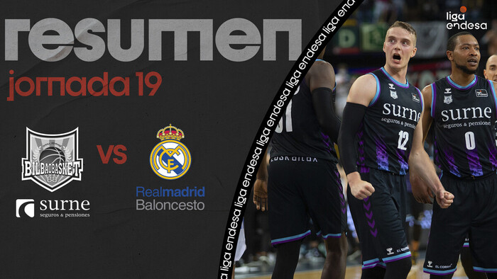 Resumen Surne Bilbao Basket 79 - Real Madrid 67 (J19)