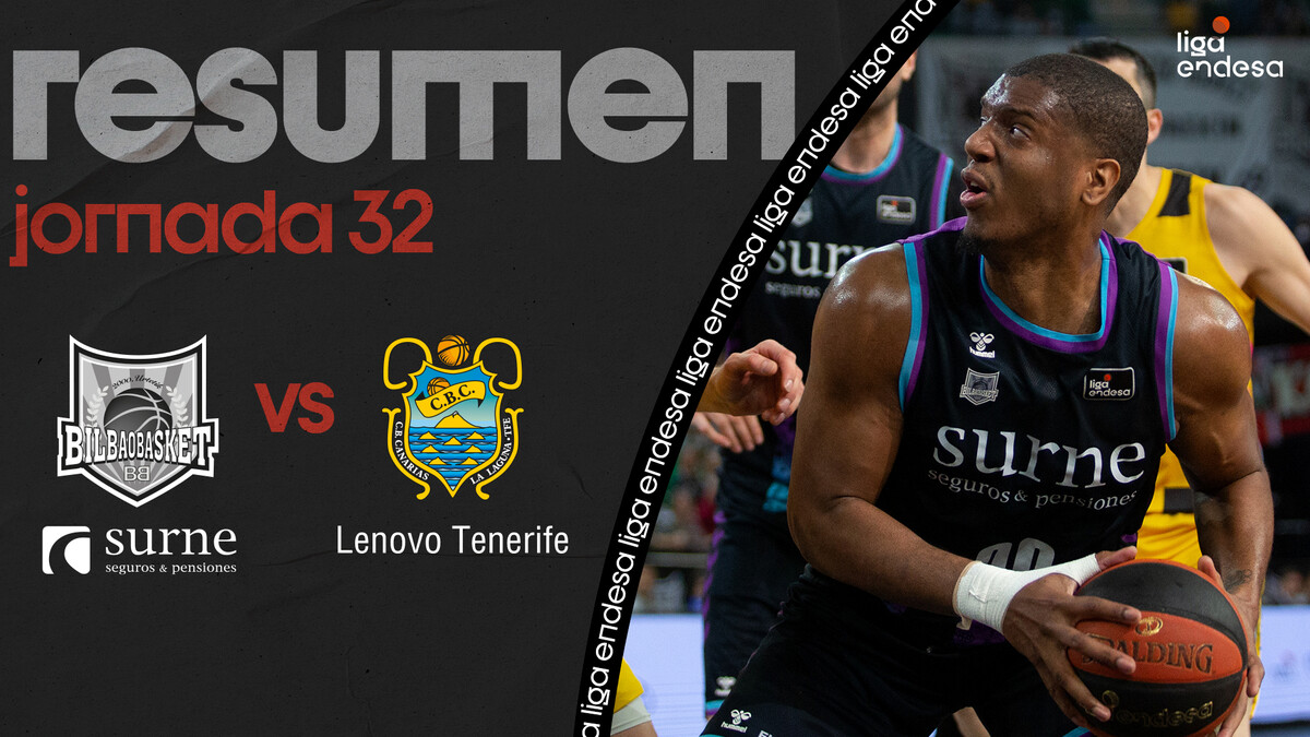Resumen Surne Bilbao Basket 87 - Lenovo Tenerife 79 (J32)