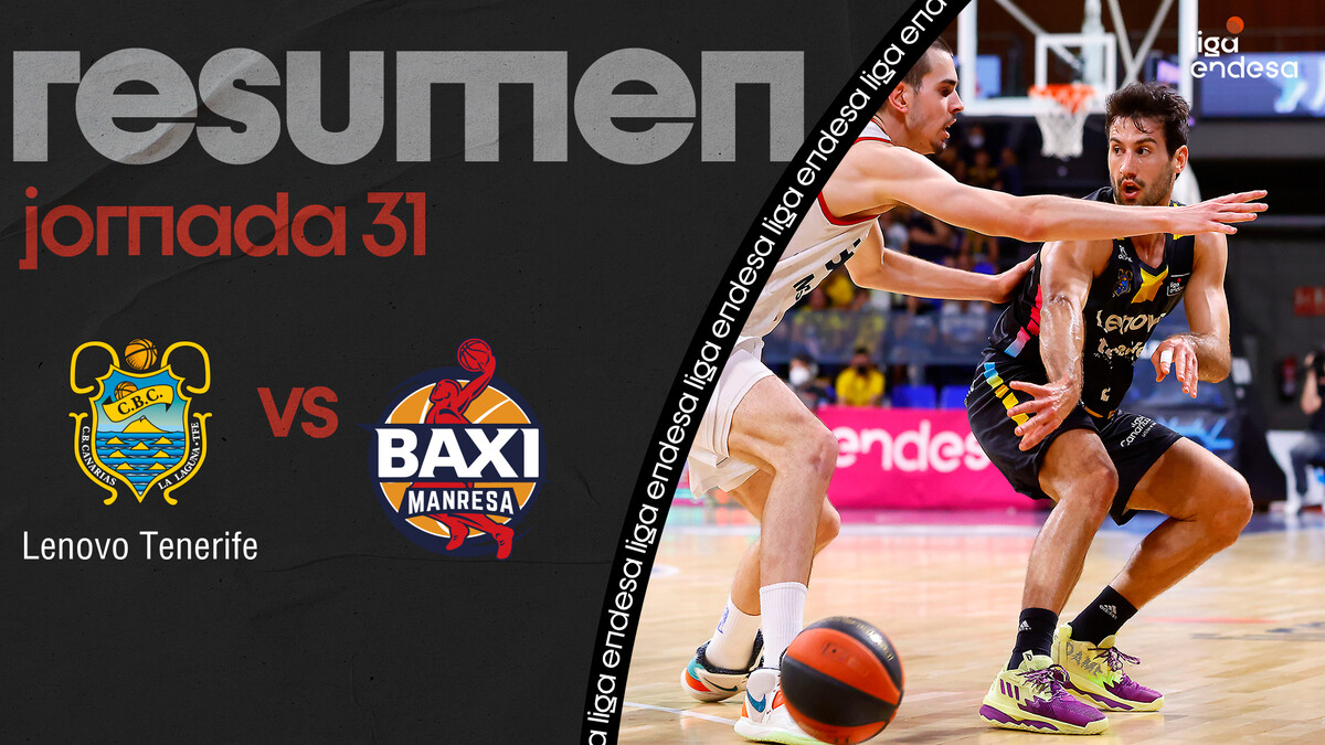 Resumen Lenovo Tenerife 94 - BAXI Manresa 83 (J31)