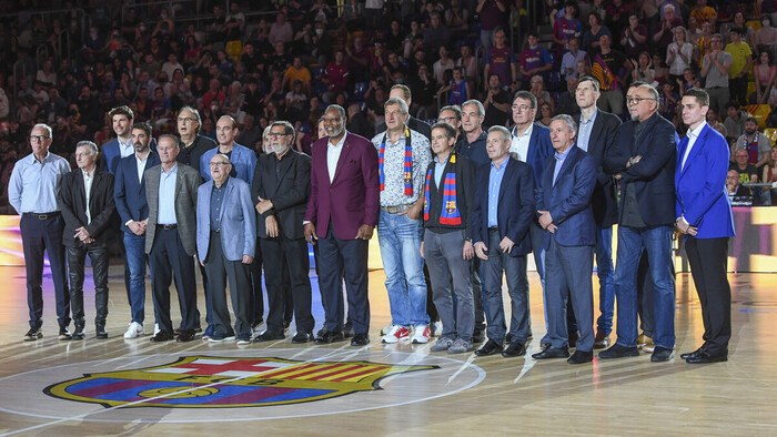 El Barça conmemora el cincuenta aniversario del Palau Blaugrana