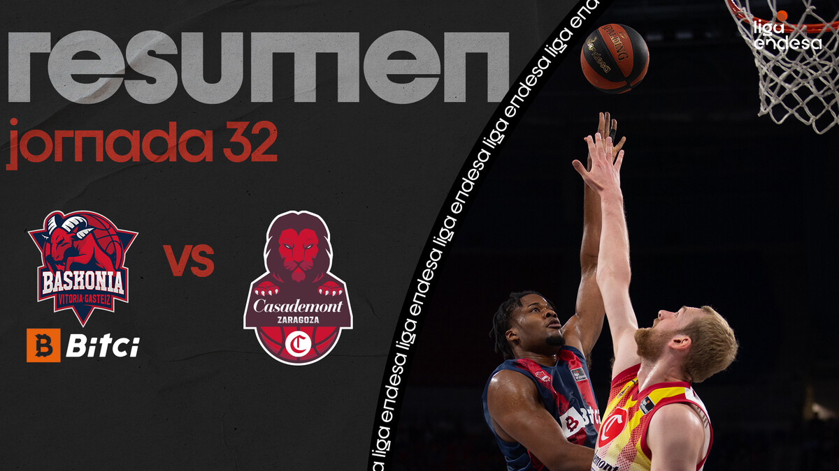 Resumen Bitci Baskonia 91 - Casademont Zaragoza 59 (J32)