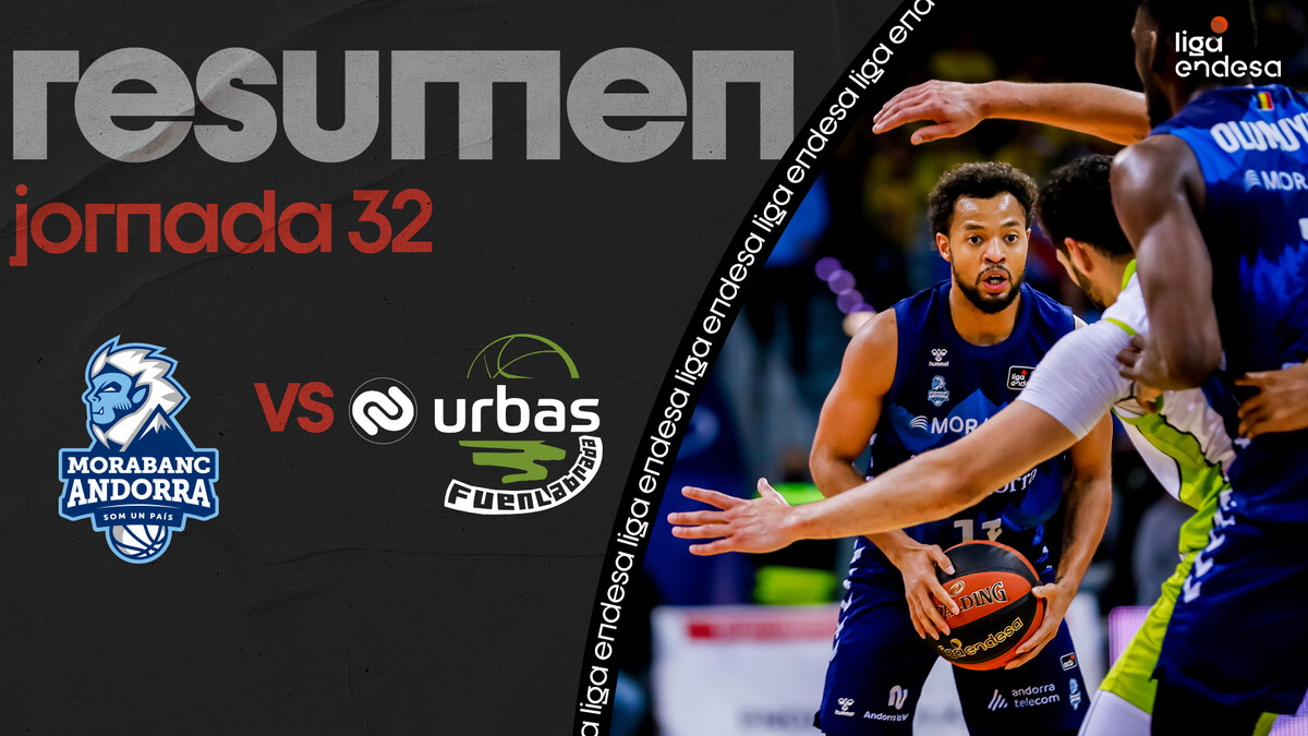 Resumen MoraBanc Andorra 82 - Urbas Fuenla 74 (J32)