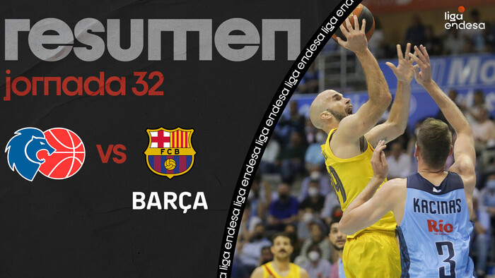 Resumen Río Breogán 72 - Barça 74 (J32)