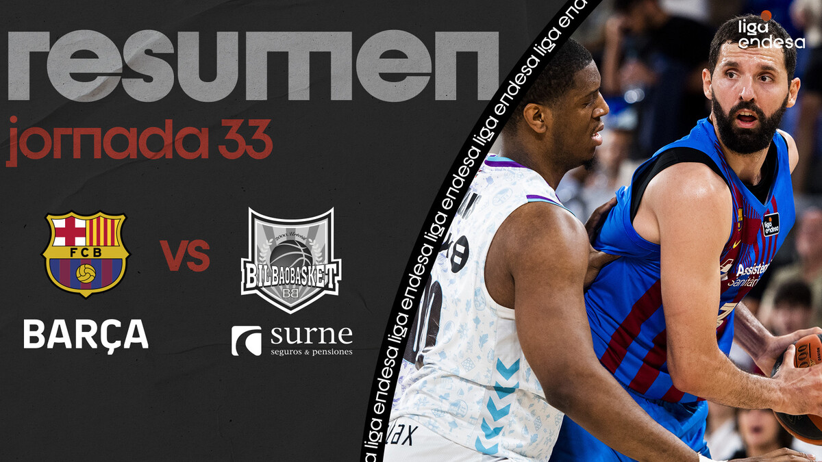 Resumen Barça 84 - Surne Bilbao Basket 62 (J33)