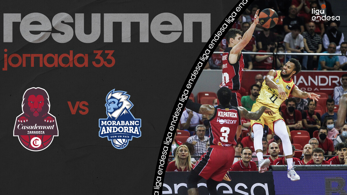 Resumen Casademont Zaragoza 80 - MoraBanc Andorra 83 (J33)