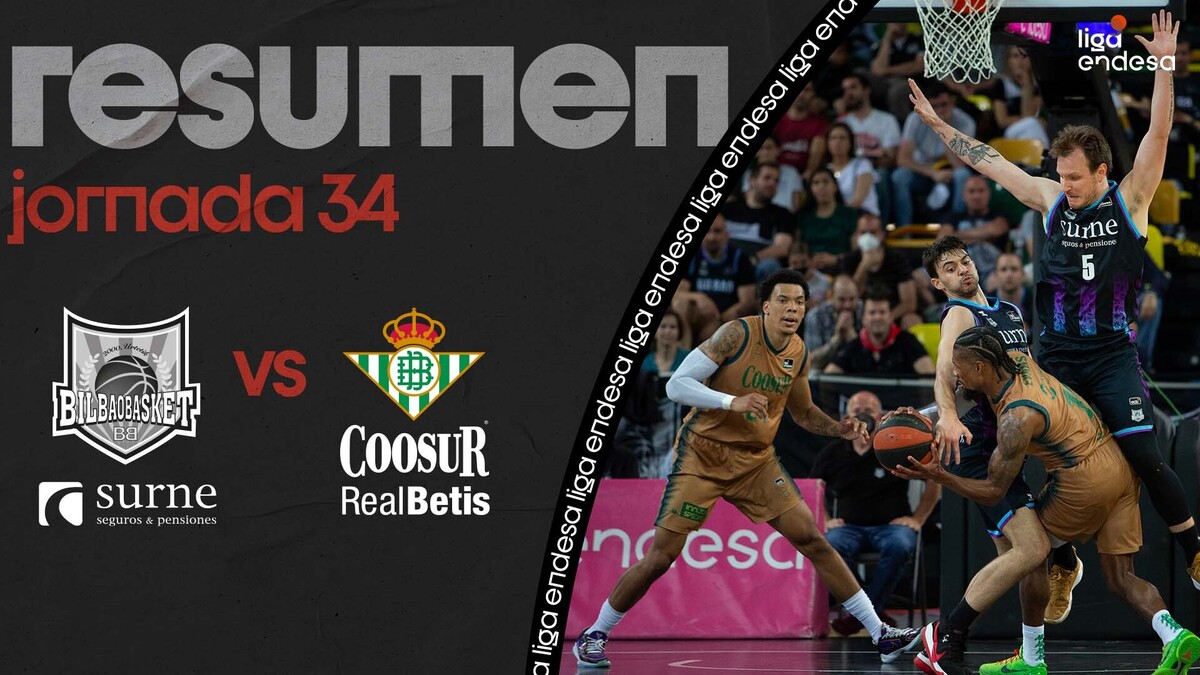 Resumen Surne Bilbao Basket 98 - Coosur Real Betis 99 (J34)