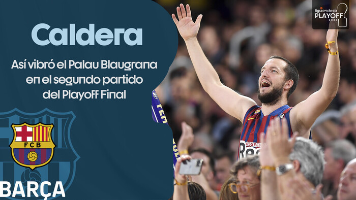 Ambientazo en el Palau Blaugrana