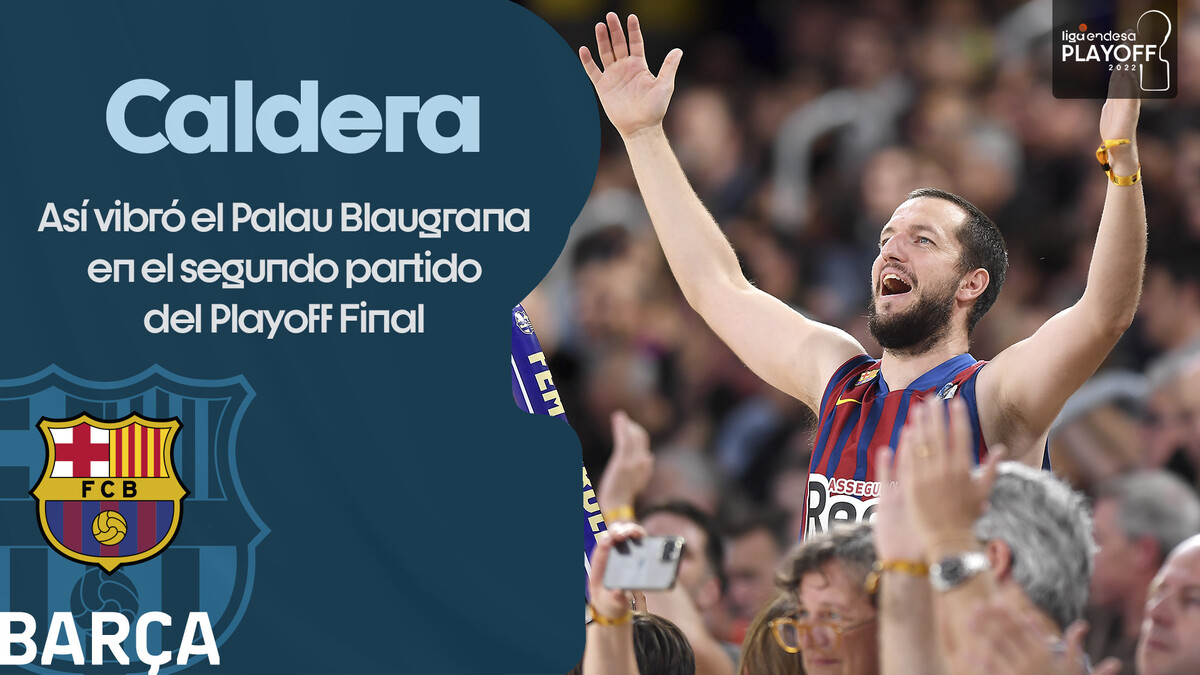 Ambientazo en el Palau Blaugrana