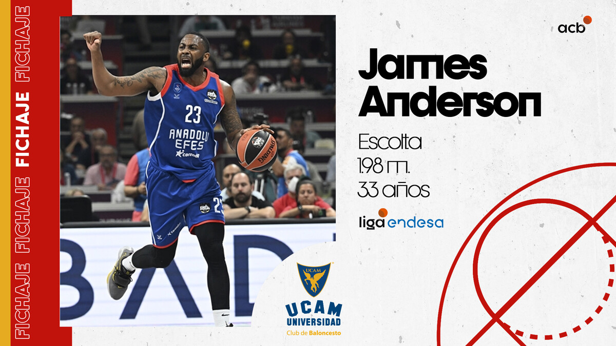 James Anderson, experiencia al servicio de UCAM Murcia