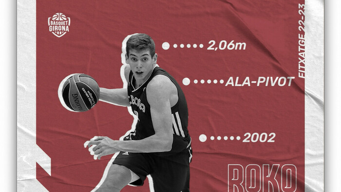 Roko Prkačin es el quinto jugador del Bàsquet Girona