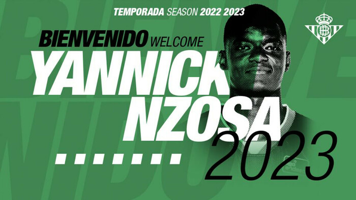 Yannick Nzosa se viste de verdiblanco