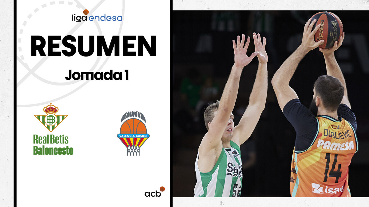 Resumen Real Betis Baloncesto 78 - Valencia Basket 83 (J1)