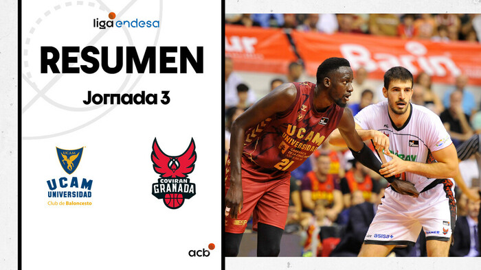 Resumen UCAM Murcia 82 - Coviran Granada 89 (J3)