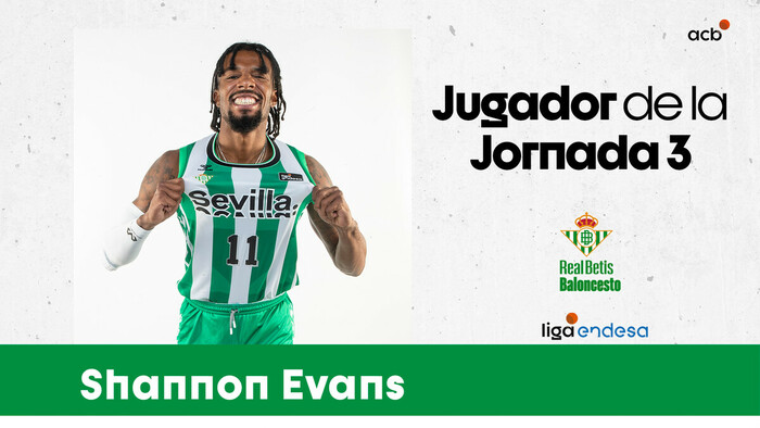 Shannon Evans, Jugador de la Jornada 3 de Liga Endesa