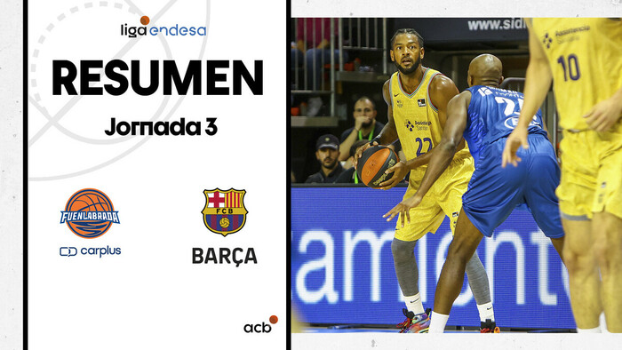 Resumen Carplus Fuenla 56 - Barça 84 (J3)