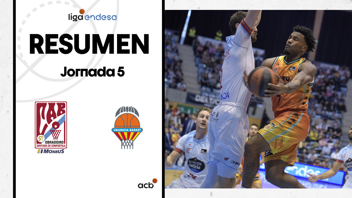 Resumen Monbus Obradoiro 98 - Valencia Basket 103 (J5)