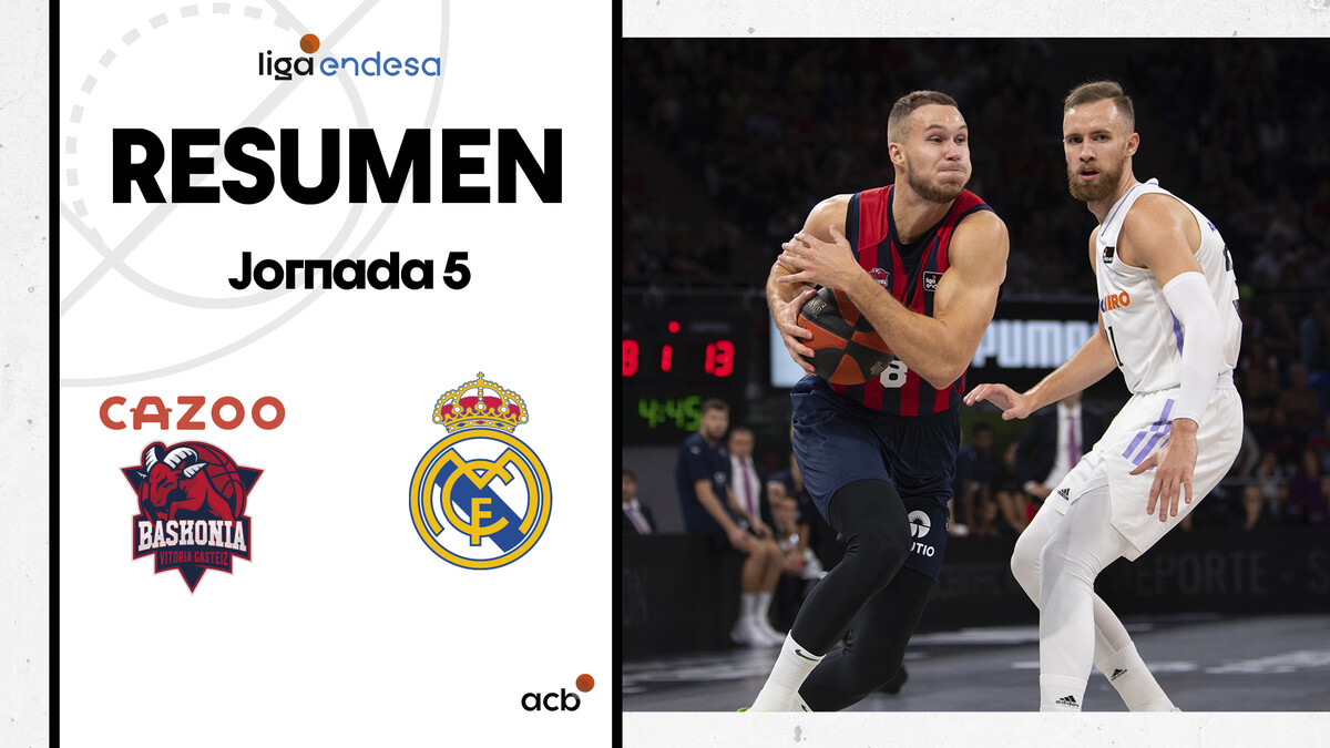 Resumen Cazoo Baskonia 88 - Real Madrid 82 (J5)