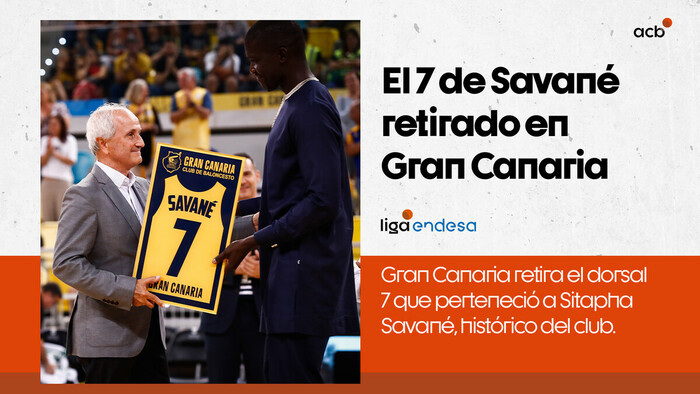 Gran Canaria retira el 7 de Sitapha Savané