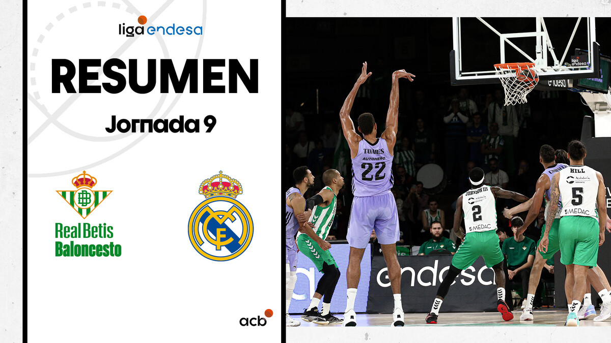 Resumen Real Betis Baloncesto 55 - Real Madrid 73 (J9)