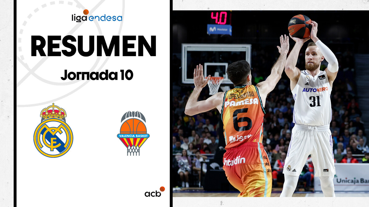 Resumen Real Madrid 79 - Valencia Basket 62 (J10)