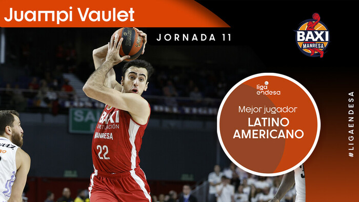 Juampi Vaulet, Mejor Jugador Latinoamericano de la Jornada 11
