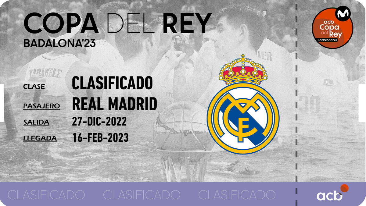 La Copa del Rey ya conoce a su segundo pasajero: Real Madrid, clasificado