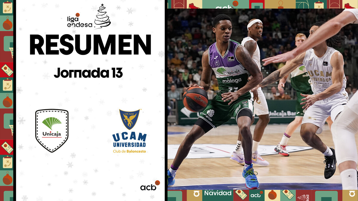 Resumen Unicaja 82 - UCAM Murcia 66 (J13)