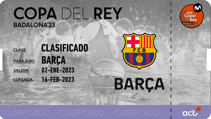 El Barça sella su pase para la Copa del Rey Badalona 2023