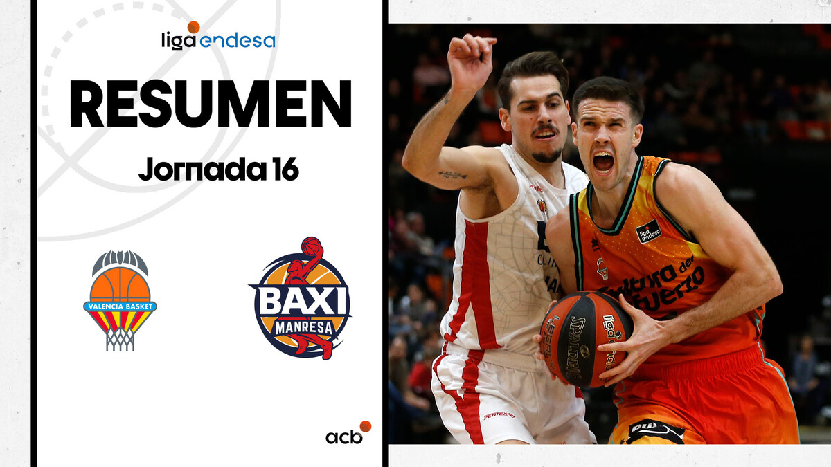 Resumen Valencia Basket 103 - BAXI Manresa 92 (J16)