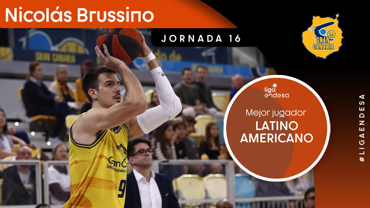 Nico Brussino, Mejor Jugador Latinoamericano de la Jornada 16