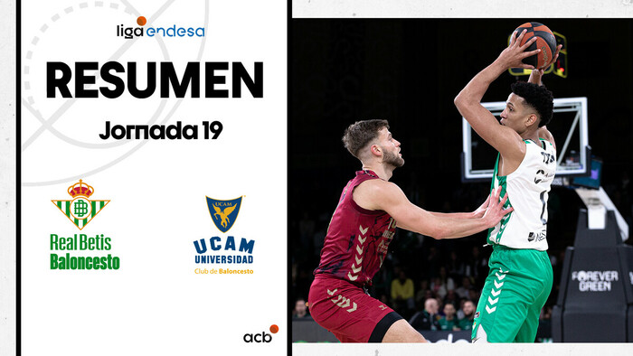 Resumen Betis 84 - UCAM Murcia 71 (J19)