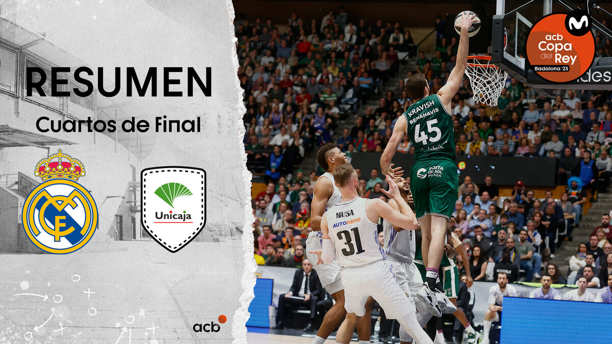 Resumen Real Madrid 82 - Unicaja 93 (Semifinales)