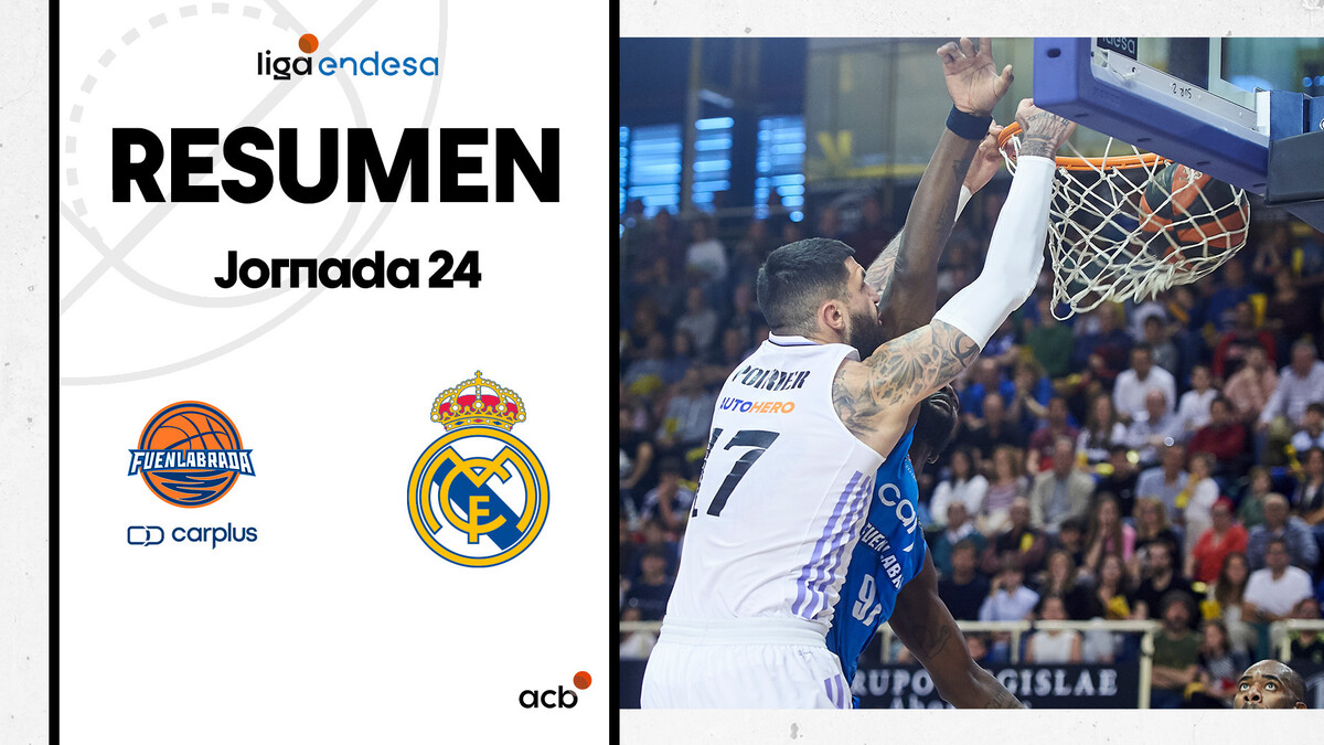 Resumen Carplus Fuenlabrada 78 - Real Madrid 102 (J24)