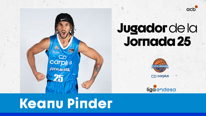 Keanu Pinder, Jugador de la Jornada 25 de la Liga Endesa 2022-23