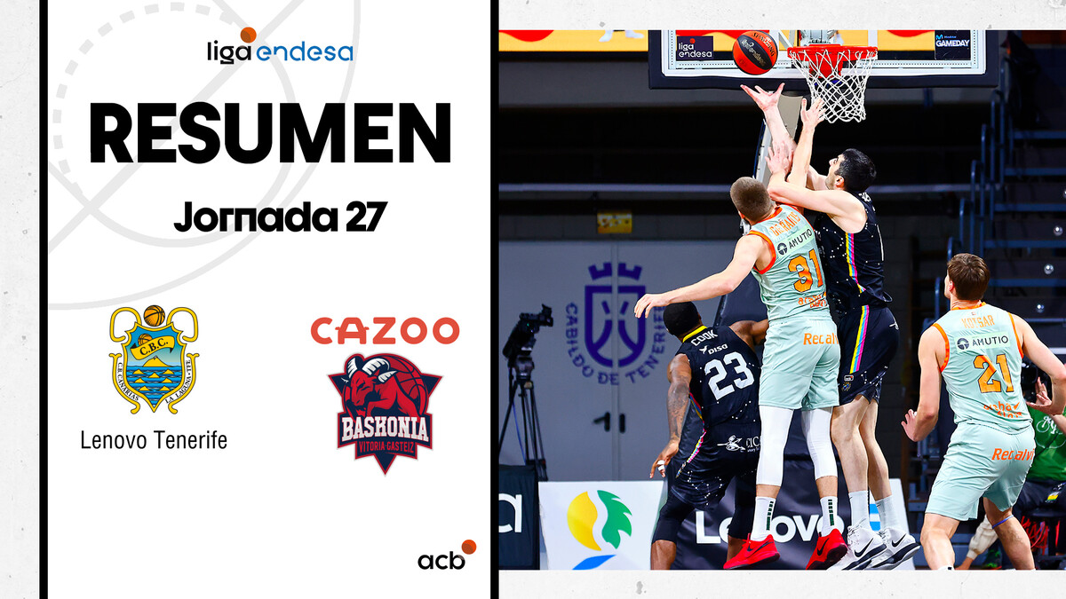 Crónica Lenovo Tenerife 83 - Cazoo Baskonia 81 (J27)