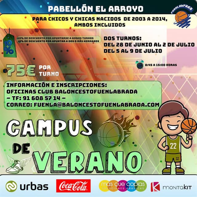 Campus de verano en Fuenlabrada