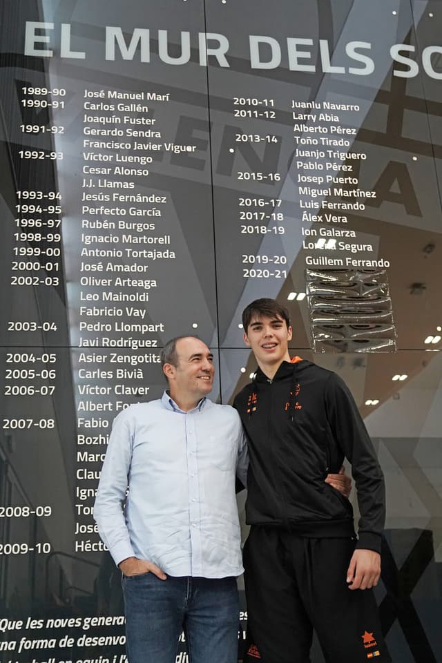 Lucas Marí, en el Mur dels Somnis