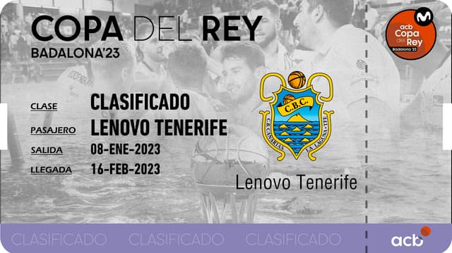 Lenovo Tenerife, equipo de Copa