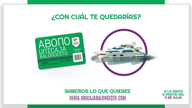 Campaña de abonos del Unicaja