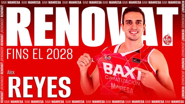 Álex Reyes, renovado en Manresa
